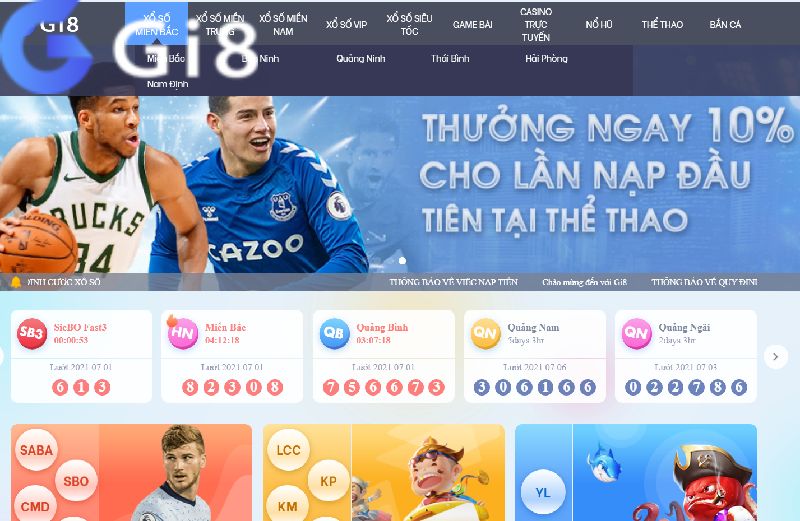 Giao diện chơi lô tô online Gi8