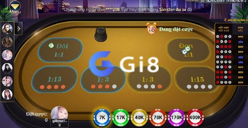 Game xóc đĩa tại Gi8