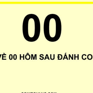 Đề về 00: Hôm sau đánh số nào?