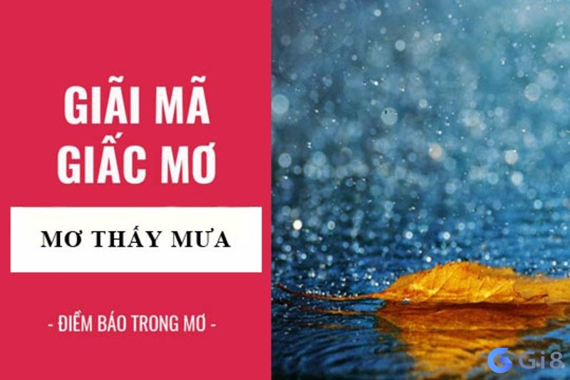 nằm mơ thấy mưa