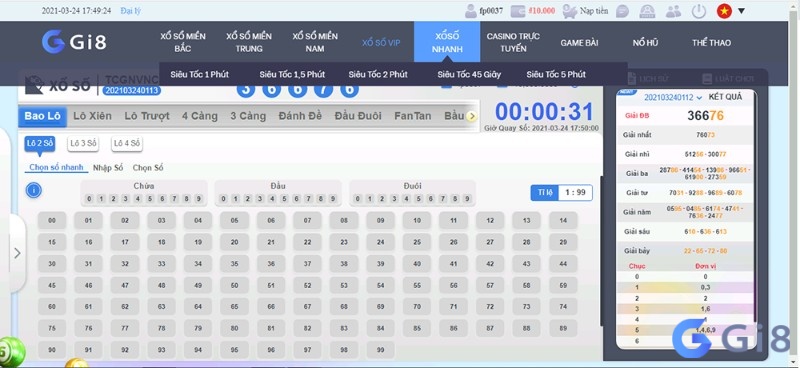 Gi88 – Lo đề 88 cung cấp nhiều những hình thức chơi xổ số khác nhau